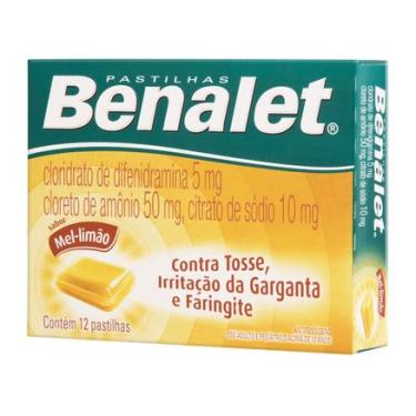Imagem de Benalet Sabor Mel e Limão 12 pastilhas Benalet