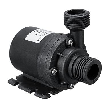 Imagem de Queenser Bomba de água submersível ultrassilenciosa, pequena, 12 V CC, elevação de 5 m, 800 l/h