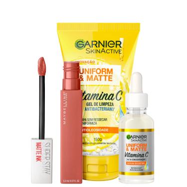 Imagem de Kit Beleza na Web Superstay Matte Ink & Matte Vitamina C (3 Produtos)