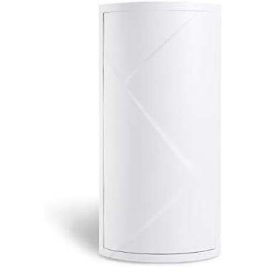 Imagem de Prateleira Flutuante Para Banheiro, Rack Giratório Para Pendurar Na Parede, Armário De Canto Para Banheiro, Armário De Canto, Suporte De Parede Triangular, Para Pendurar Na Parede,Branco,18x60cm,Y