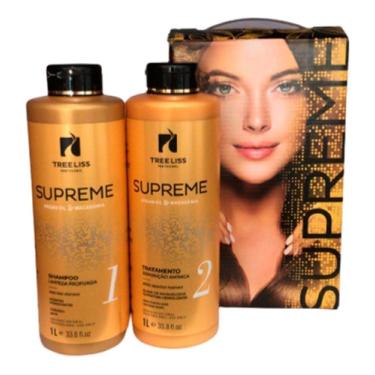 Imagem de Kit Supreme Shampoo + Tratamento 1l Tree Liss 