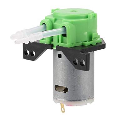 Imagem de Bomba dosadora peristáltica CC 12V/24V, cabeça verde/azul/branco/preta 24 valores, bomba dosadora de cabeça de tubo peristáltico DIY para análise química de laboratório de aquário (verde 12v 24)