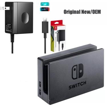 Imagem de Dock de carregamento original para NS Nintendo Switch  compatível com HDMI TV Dock  Charger Station