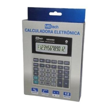 Imagem de Calculadora Digital 12 Digitos A Pilha Gb54460 Mbtech