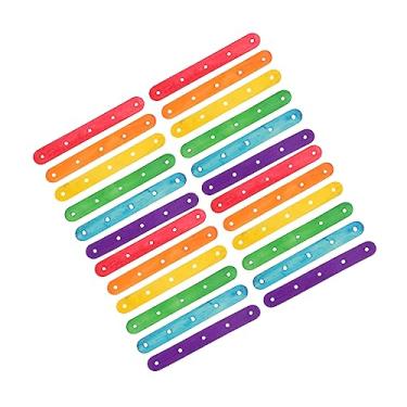 Imagem de STOBOK 100 Unidades Stick de sorvete colorido palito de picolé colorido tratar palitos d anéis para bolsas palito de madeira para sorvete palito de sorvete Pirulito ferramenta Consumíveis