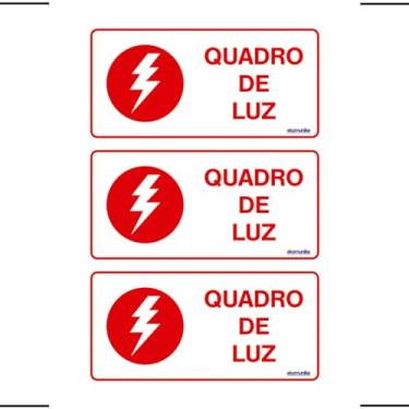 Imagem de Combo 3 Placas De Sinalização Quadro De Luz 20x10 Ekomunike - X-741 F9e