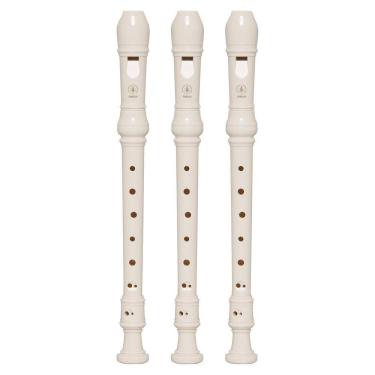 Imagem de Kit 3 Flautas Doce Soprano Barroca Em C YRS-24B Yamaha