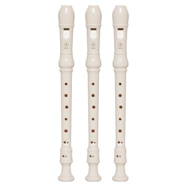 Imagem de Kit 3 Flautas Doce Soprano Barroca Em C YRS-24B Yamaha