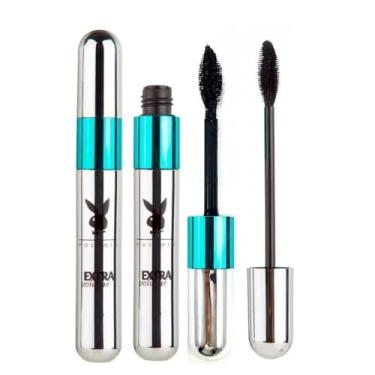 Imagem de Máscara de Cílios 2 em 1 Extra Volume Playboy - Rímel para Volume Cílios de Boneca - Maquiagem Olhos Longa Duração HB84599