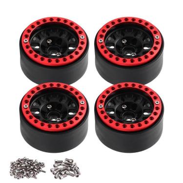 Imagem de 4pcs metal 1.9 polegadas beadlock rim wheel hub fit 1.9 pneus para