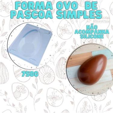 Imagem de Forma De Ovo Liso Para Pascoa 750G S/ Silicone - Crgfestas