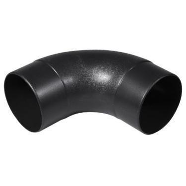 Imagem de POWERTEC 70105 Conector de mangueira de poeira de cotovelo de 10 cm, preto, 10 cm, cotovelo de 90 graus