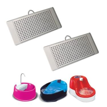 Imagem de Kit 2 Unid. Filtros Refil Fonte Bebedouro Gatos Furacão Pet (Fonte Joy, Fonte Pop, Fonte Bebedouro Furacão Pet)