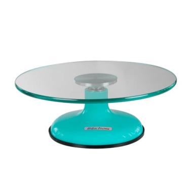 Imagem de BAILARINA DE VIDRO GIRATÓRIA PARA CONFEITAR ROLAMENTO DUPLO PROFISSIONAL (Verde Tiffany)