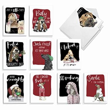 Imagem de The Best Card Company Animais de Natal para Cachorro – 20 Cartas sortidas de Natal com Envelopes (10 x 13 cm) – Apresentando as Celebrações de Natal do Melhor Amigo do Homem, A2918XSG-B2x10