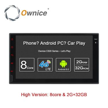 Imagem de Ownice-Carro Universal DVD Player  2 DIN  Android 6.0  Octa 8 Core  GPS  WiFi  BT  Rádio  BT  2GB