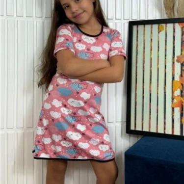Imagem de Kit 2 Camisolas Infantis Suede Estampada Desenho Moda - Live Comfort