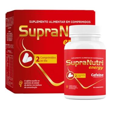 Imagem de Suplemento Energy, Vitaminas Complexo B, Ferro, Magnésio 60 comprimidos SupraNutri