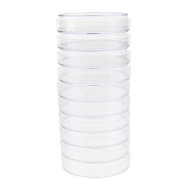 Imagem de Conjunto de placas de Petri ventiladas estéreis de 70 mm para experimentos de cultura de cogumelos e células - poliestireno de grau alimentício, empilhável, plástico transparente - para laboratório,