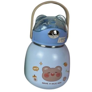 Imagem de Garrafa Térmica Água Inox 1000ML Academia Squeeze Carro LM-P1568-AZ (Azul)