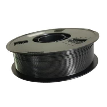 Imagem de Filamento da Impressora 3d do Pla, Pacote de 1.75mm Nenhum Emaranhamento Forte Ligação Overhang Desempenho Cor Pura Filamento de Impressão 3d 330m (Preto)