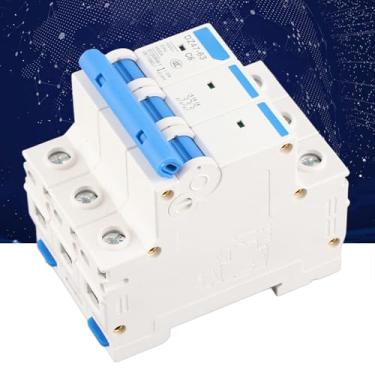Imagem de Mini Disjuntor AC 400V DZ47-63, Disjuntor de Segurança 3P MCB para de Geração de Energia Solar de Pequeno Porte, Caixa Combinadora, Sobrecarga Com Alta Capacidade de (6A)