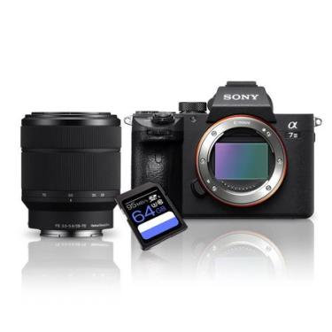 Imagem de Kit Câmera Sony a7III + Lente Sony FE 28-70mm + Cartão SDXC 64Gb