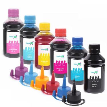 Imagem de Kit 6 Tintas Compatíveis Epson T673 L800 L805 L850 L1800 t50 Tx720 Tx7