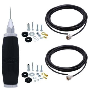 Imagem de Antena PX Inox 2,70 Metros B-2003P + 2 Cabo Coaxial 5,5 Metros B-3001 