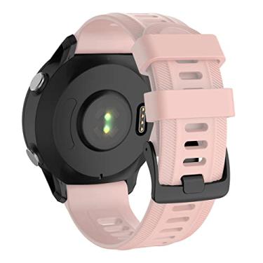Imagem de ISABAKE Pulseira para Garmin Forerunner 955/Forerunner 945/Forerunner 935, compatível com Fenix 5/Fenix 5plus/Fenix 6/ Fenix 6 Pro/Approach S60, pulseiras de substituição de silicone macio de 22 mm, 20MM
