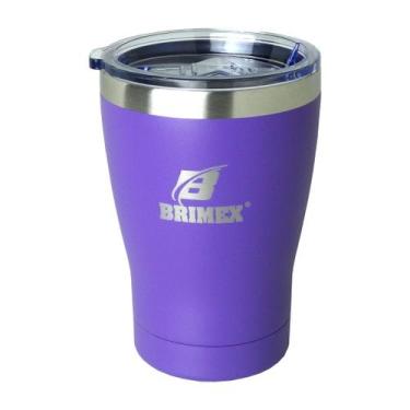 Imagem de Copo Térmico com Tampa Brimex Inox 330ml Chopp, Cerveja ou Café Várias