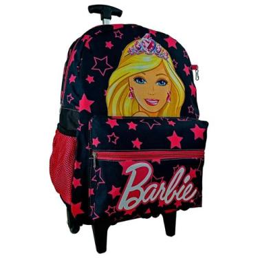 Imagem de Mochila rodinha Barbie infantil criança menina reforçada - pietrix