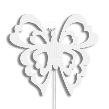 Imagem de Luminária Abajur Parede Borboleta Madeira G9 30cm Decoração - Madelumi