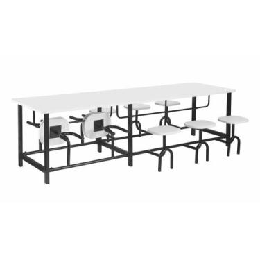 Imagem de Mesa de Refeitório Escamoteável - School Center, 10 lugares