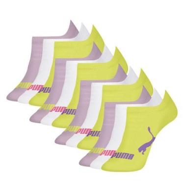 Imagem de Kit Com 12 Pares De Meias Infantil Kids Modelo Sapatilha Em Algodão Co