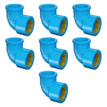 Imagem de Kit joelho 90 sold bch latão 20x1/2 fortlev - 7 unidades