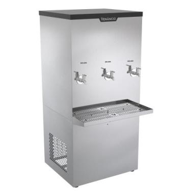 Imagem de Bebedouro Industrial 100 Litros Venâncio Inox 3 Torneiras Geladas 220V