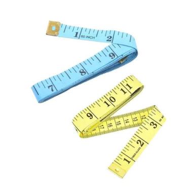 Imagem de 2 Fita Métrica Costura Medidas Corporal 1,50M 60 Polegadas - Wellmix