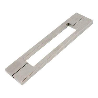 Imagem de Puxador Duplo Para Porta Pivotante Em Aço Inox Twin 80cm - DECORPLACE,