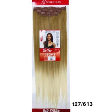 Imagem de Aplique Tic Tac Liso Bio Fibra 3pças Cabeça Toda 75cm Longo - bbless, 