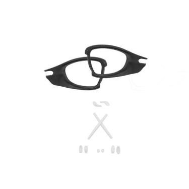 Imagem de Kit De Side Blinders e Borrachas Compatível Double X - Genérica, Preto