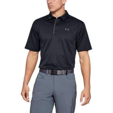 Imagem de Polo Masculina Under Armour Tech, Preto, G