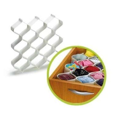 Imagem de Organizador Divisória de Gavetas Tipo Colmeia para Lingerie, Meias, Ca