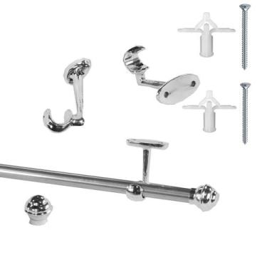 Imagem de Varão para Cortina  4 mts fino 19 mm para Teto de Gesso ou Drywall Apa