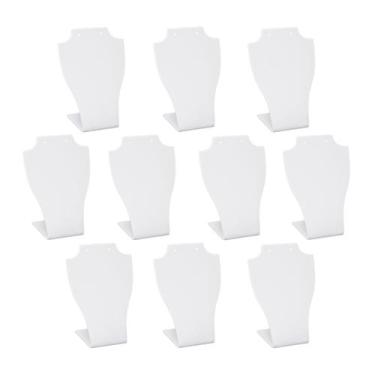 Imagem de Expositor de colar e brinco - Branco - 10 unidades - Acrihome Design e