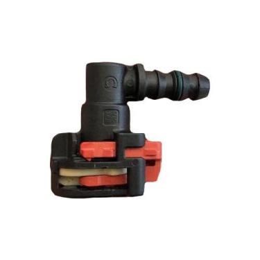 Imagem de Conector Mangueira Combustível 5/16  X 5/16  90 Com Anel - Goldmax