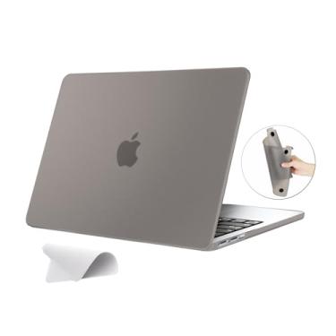 Imagem de eleger Capa não rígida compatível com MacBook Pro de 13 polegadas M2 M1 A2338 A2251 A2289 A2159 A1989 A1706 A1708, versão 2022-2016, capa antirachaduras, preto fosco