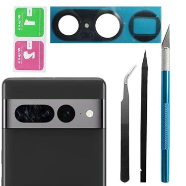 Imagem de Substituição de vidro da lente traseira da câmera traseira do Pixel 7 Pro para vidro da câmera traseira do Google Pixel 7 Pro com adesivo pré-instalado e kits de ferramentas de reparo