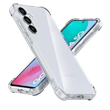 Imagem de USTIYA Capa para Samsung Galaxy M54 5G Uso Resistente, Bumper Absorção Choques em TPU Transparente Protector Câmera Espessamento nas Quatro Pontas da Carcasa
