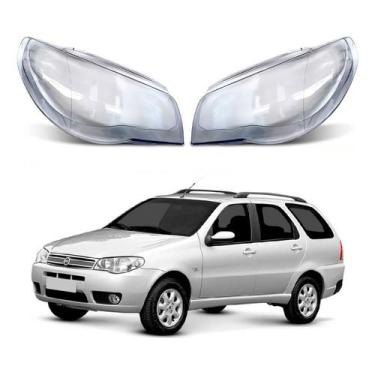 Imagem de Par Lente Farol Dianteiro Palio Weekend 1.8 2003 A 2010 - RF